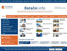 Tablet Screenshot of dotacni.info